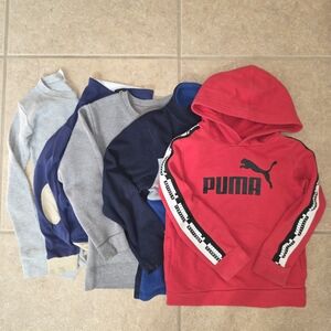 Puma red & grey sweatshirt bundle 6 pcs Boys size 5/6 years